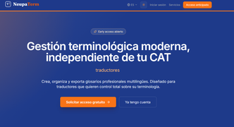NeupaTerm — página de acceso