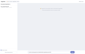 RagDesk — pregunta en lenguaje natural